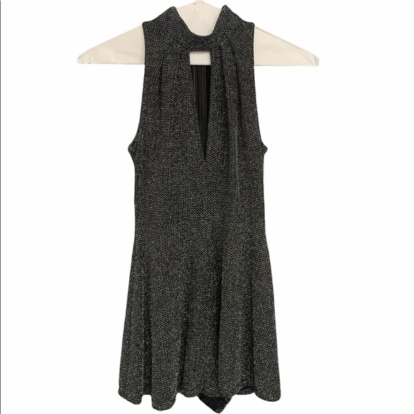 TOPSHOP Chainmail Sparkly Romper, Petite - Picture 1 of 4